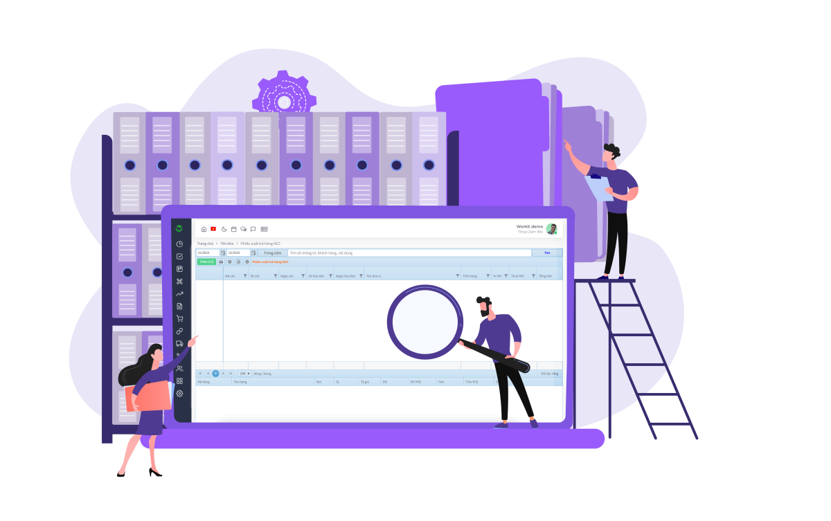 Giao diện mẫu phiếu yêu cầu sửa chữa CMMS