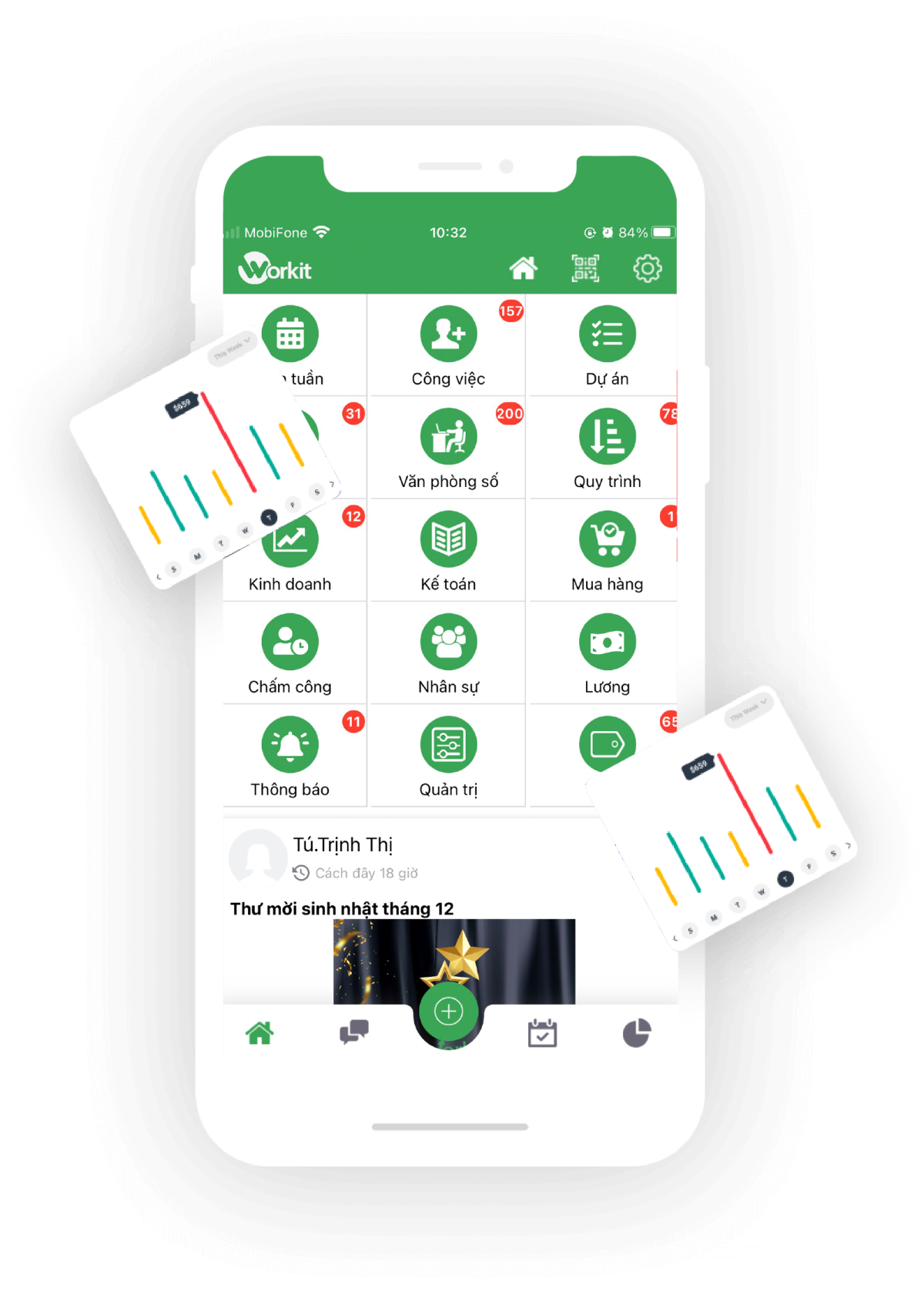 Giao diện mobile API tích hợp CMMS