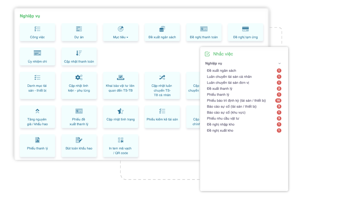 Phần mềm quản lý máy móc thiết bị CMMS