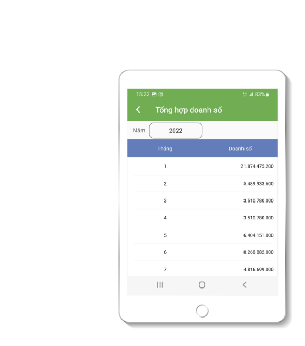 Giao diện phần mềm quản lý bảo trì CMMS