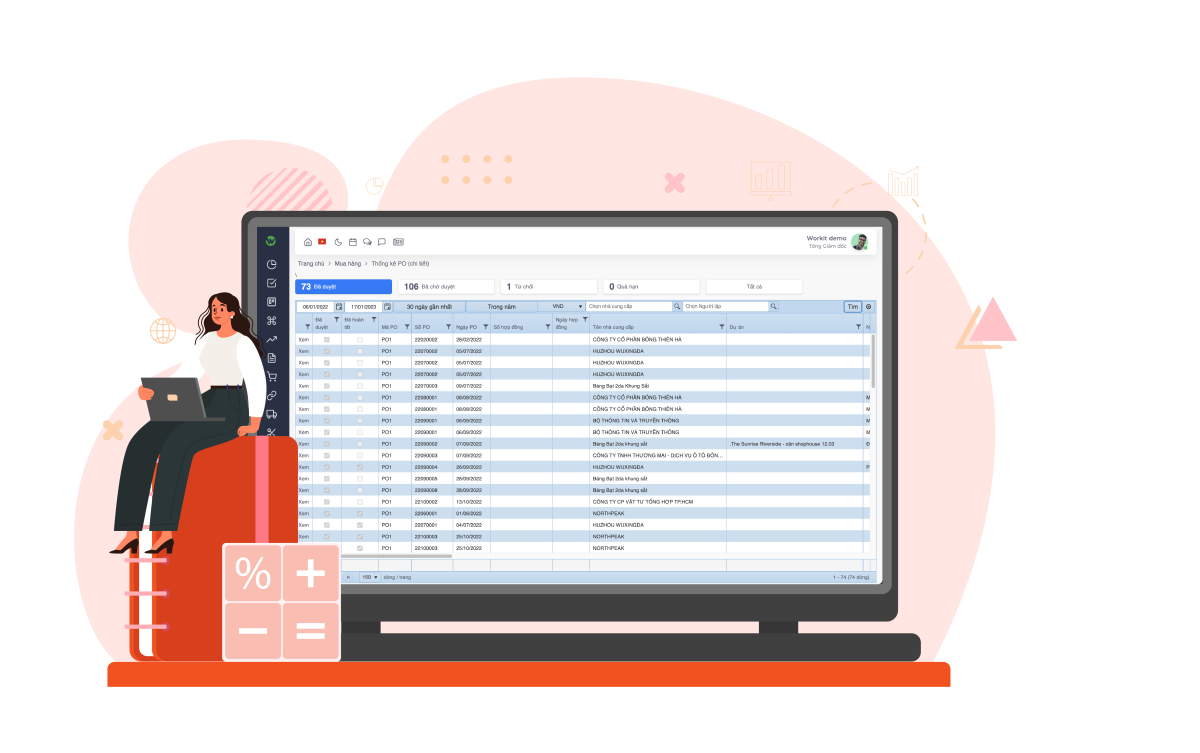 CMMS Lập kế hoạch mua sắm