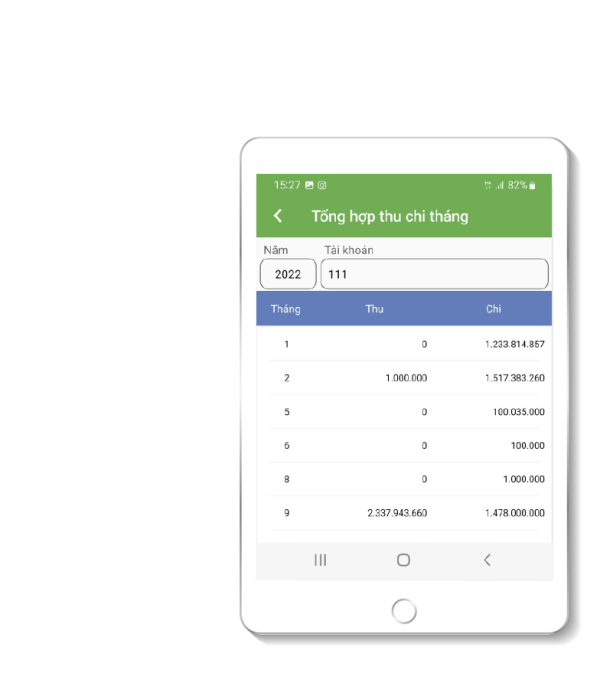 Giao diện Ipad phần mềm quản lý bảo trì CMMS